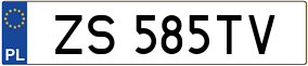Trailer License Plate